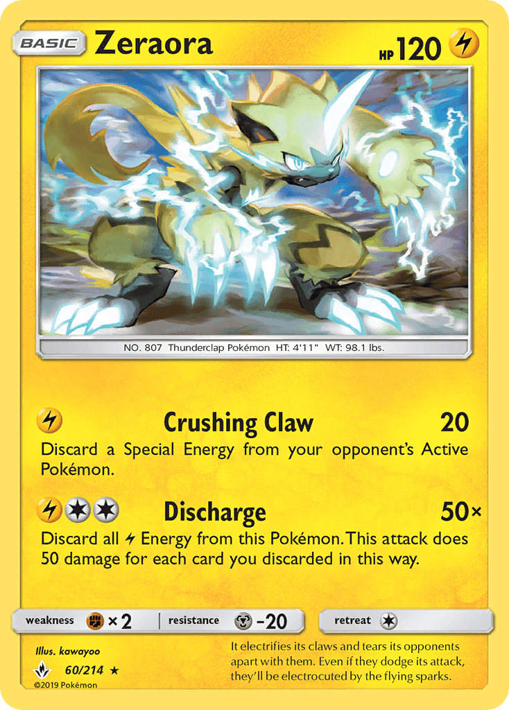 Zeraora from Unbroken Bonds