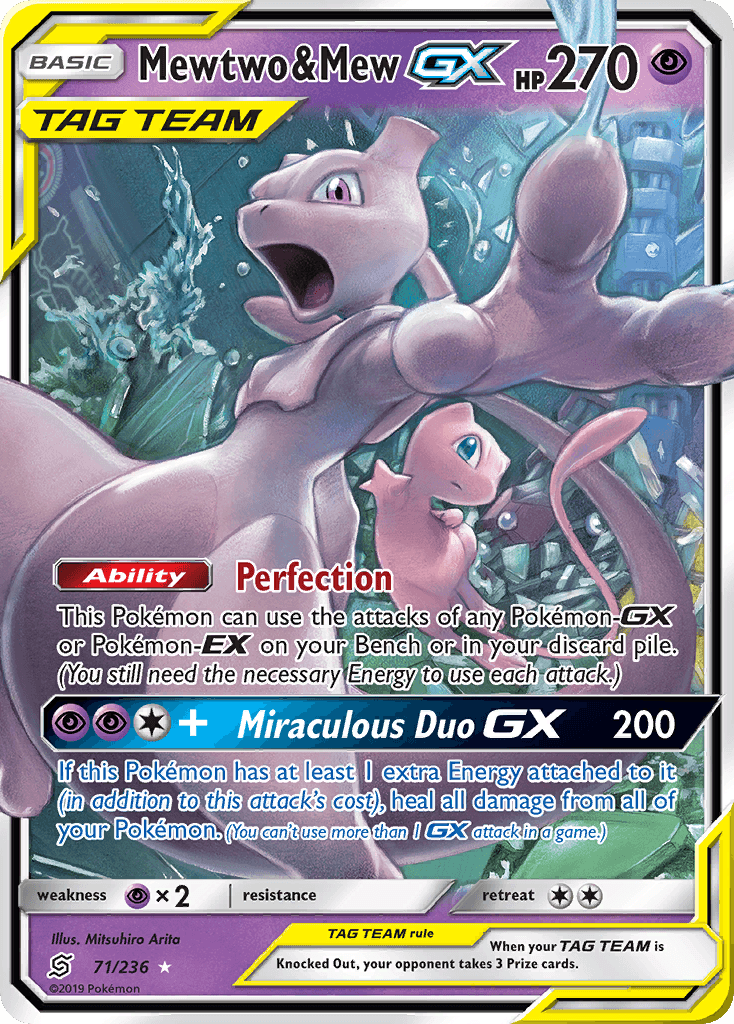 Mewtwo & Mew-GX from Unified Minds