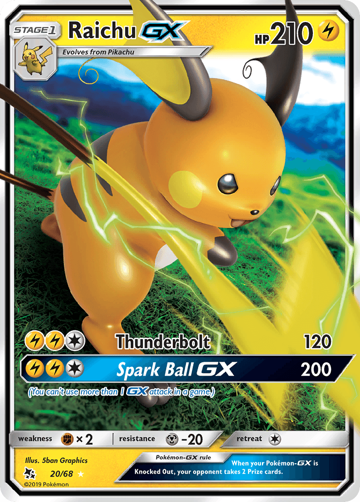 Raichu-GX from Hidden Fates