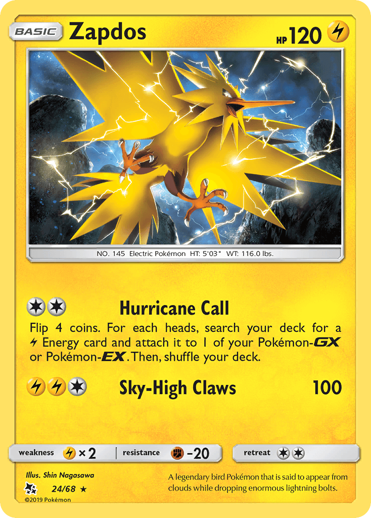 Zapdos from Hidden Fates