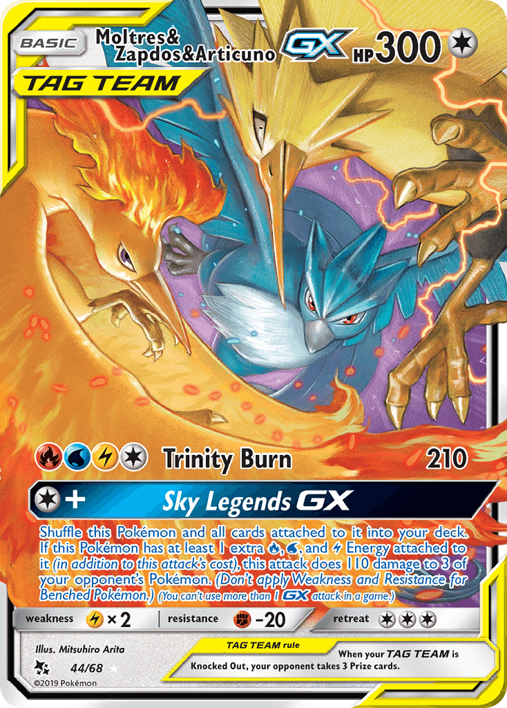Moltres & Zapdos & Articuno-GX from Hidden Fates