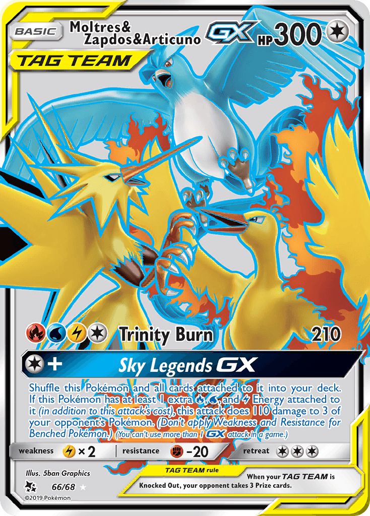 Moltres & Zapdos & Articuno-GX from Hidden Fates