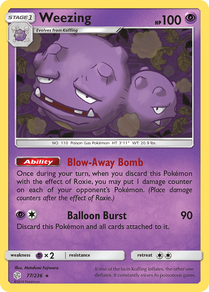 Weezing from Cosmic Eclipse