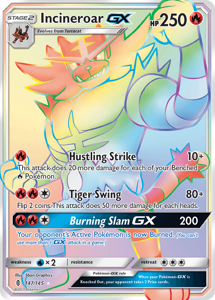 Incineroar-GX from Guardians Rising