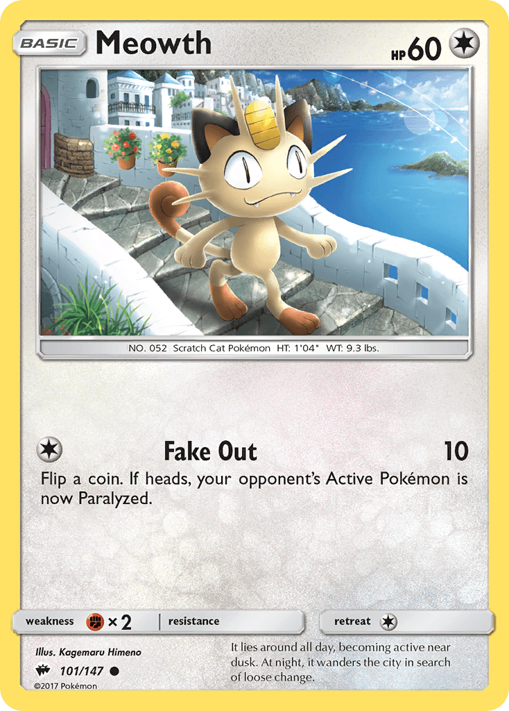 Meowth from Burning Shadows