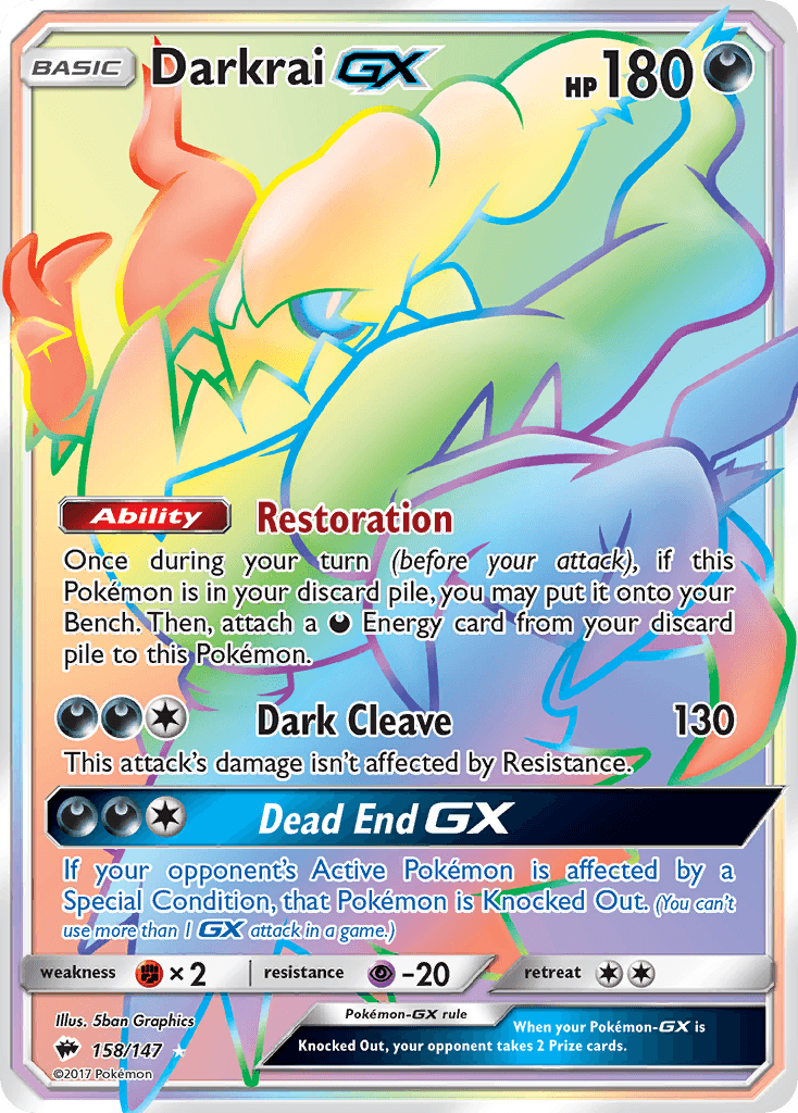 Darkrai-GX from Burning Shadows