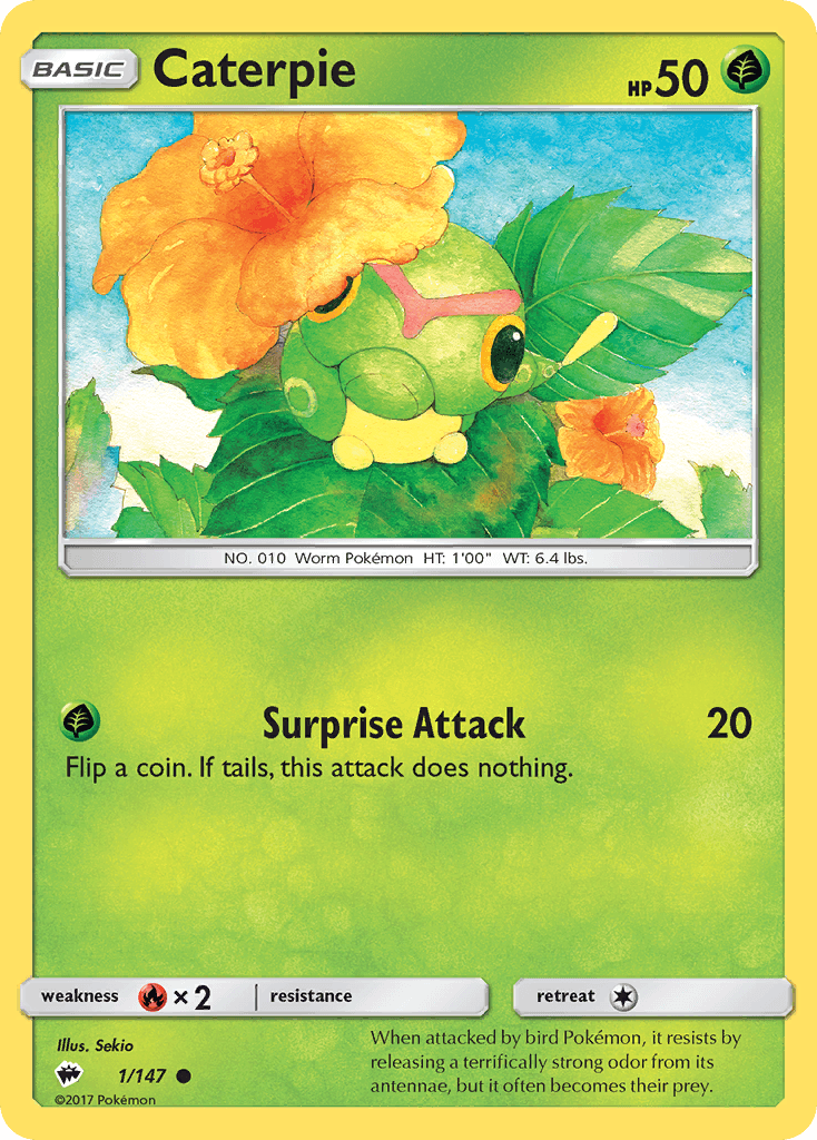 Caterpie from Burning Shadows