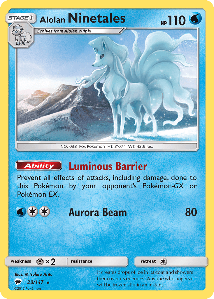 Alolan Ninetales from Burning Shadows
