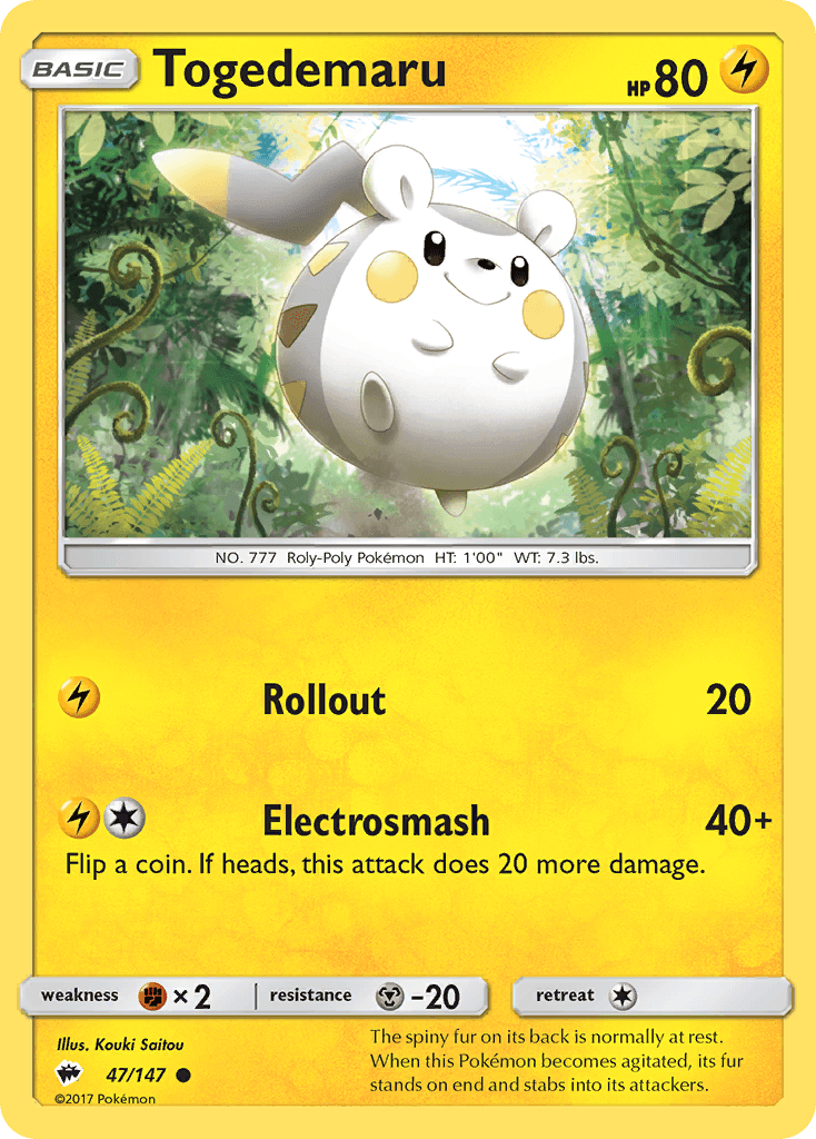 Togedemaru from Burning Shadows