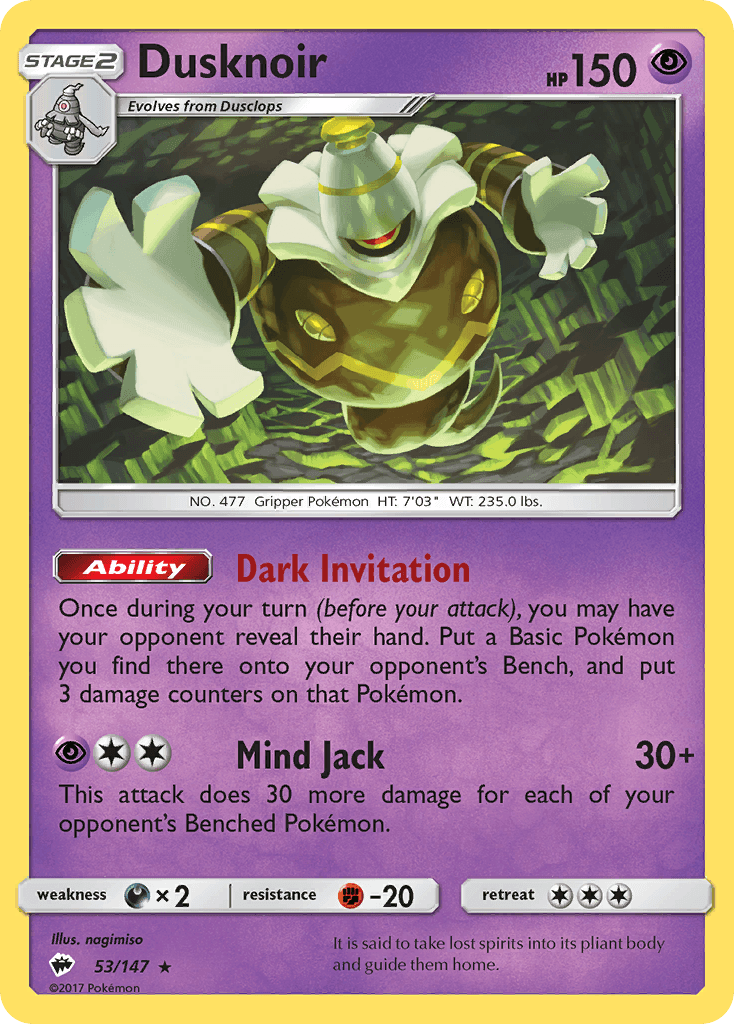 Dusknoir from Burning Shadows