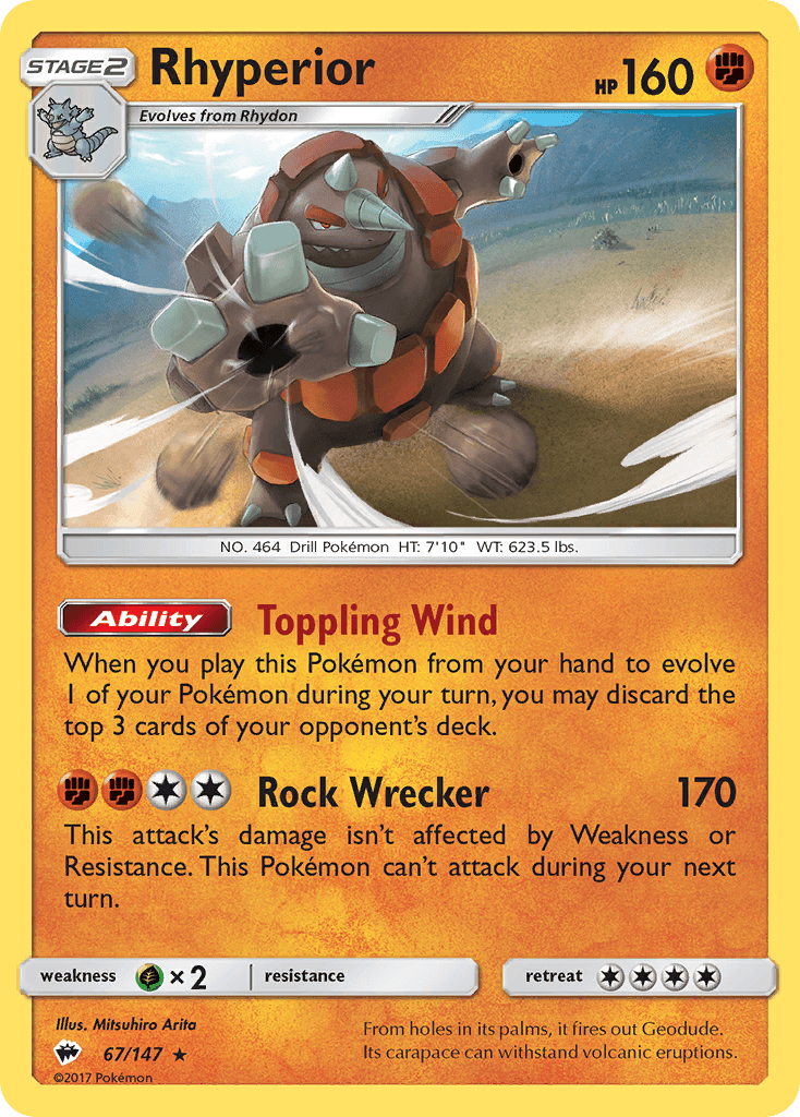 Rhyperior from Burning Shadows