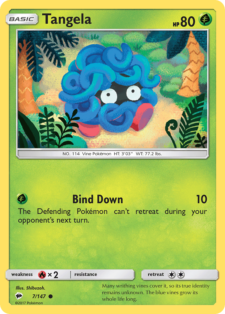 Tangela from Burning Shadows
