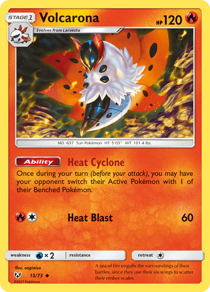 Volcarona from Shining Legends
