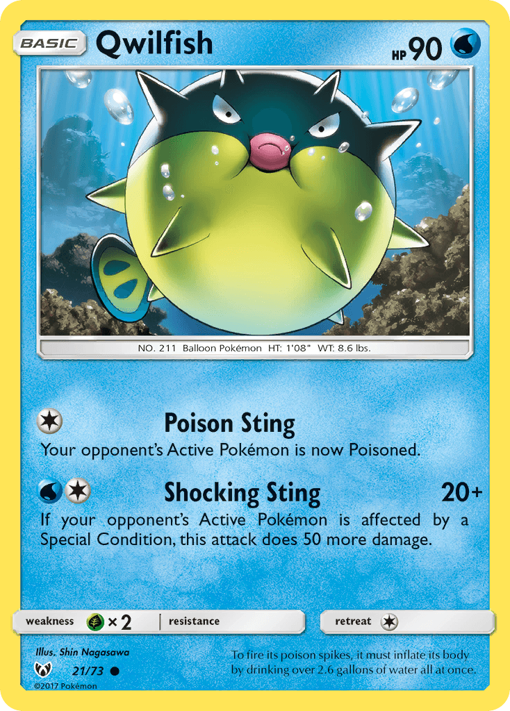 Qwilfish from Shining Legends