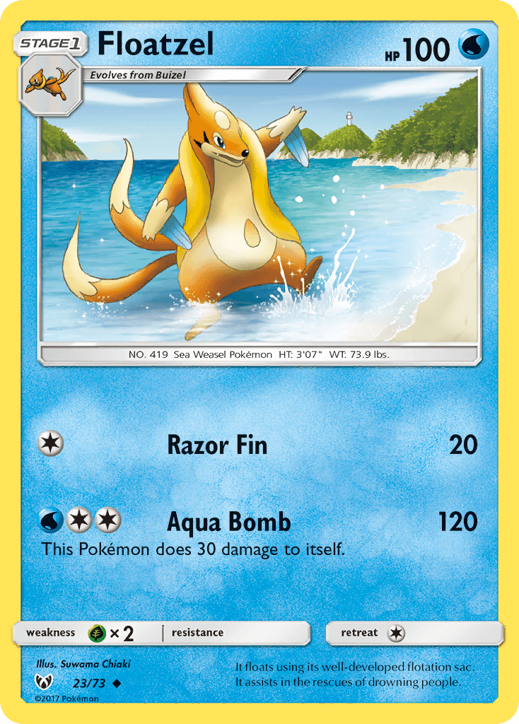 Floatzel from Shining Legends