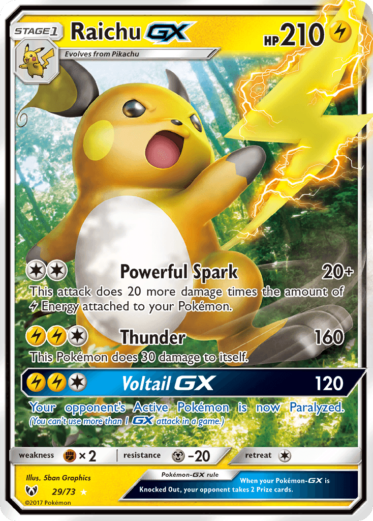 Raichu-GX from Shining Legends