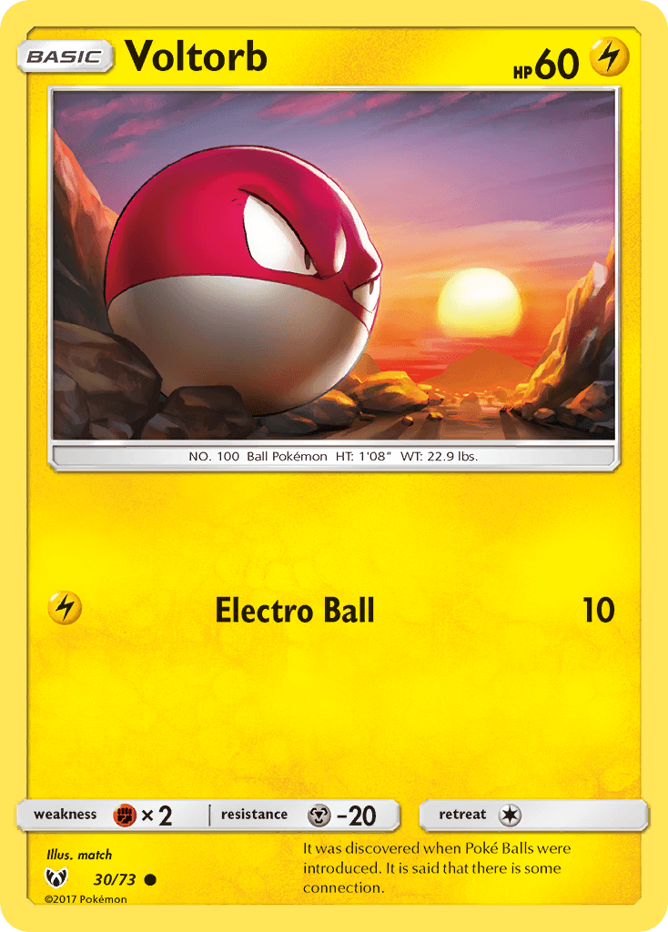 Voltorb from Shining Legends