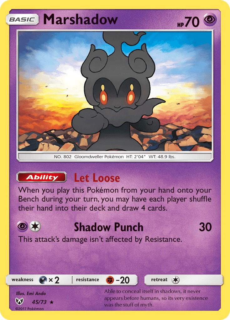 Marshadow from Shining Legends