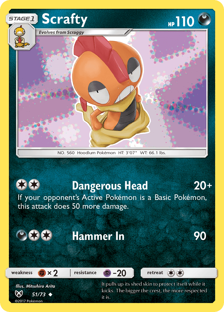 Scrafty from Shining Legends
