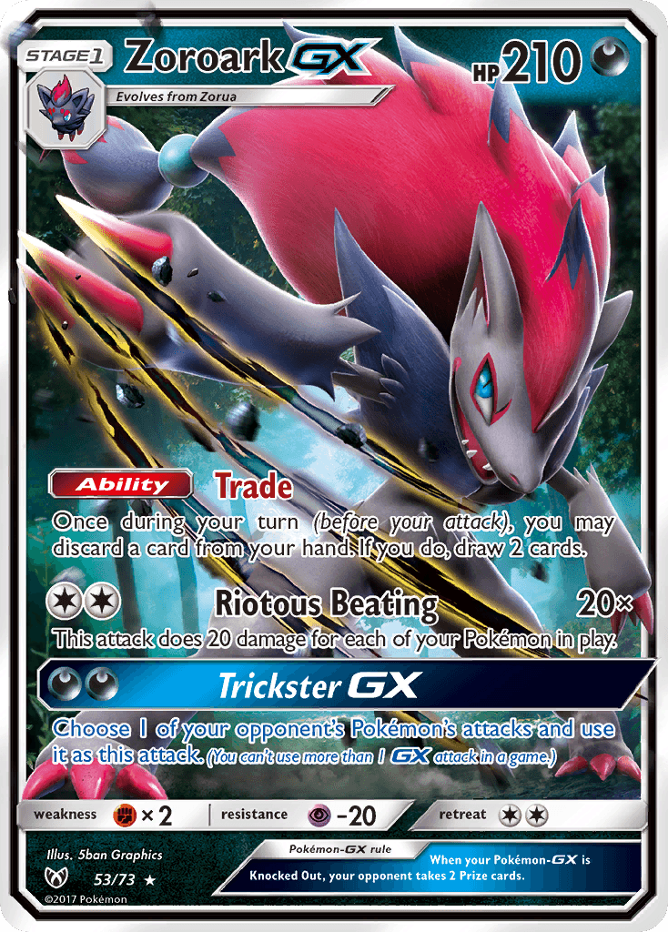 Zoroark-GX from Shining Legends