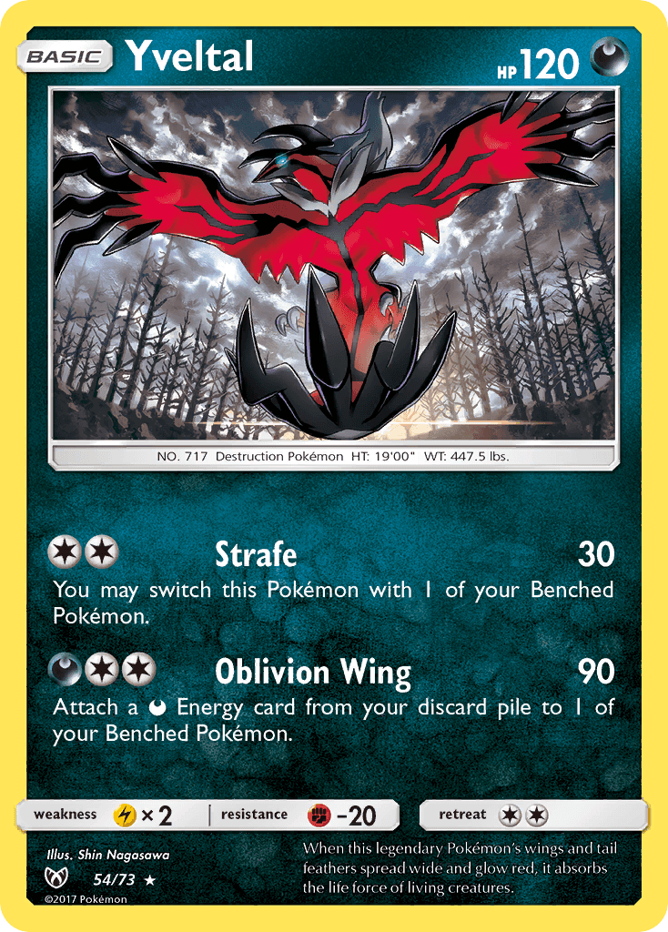 Yveltal from Shining Legends