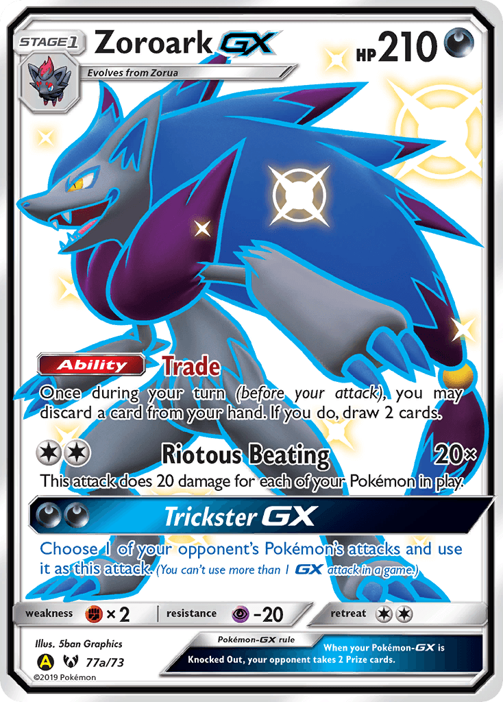 Zoroark-GX from Shining Legends