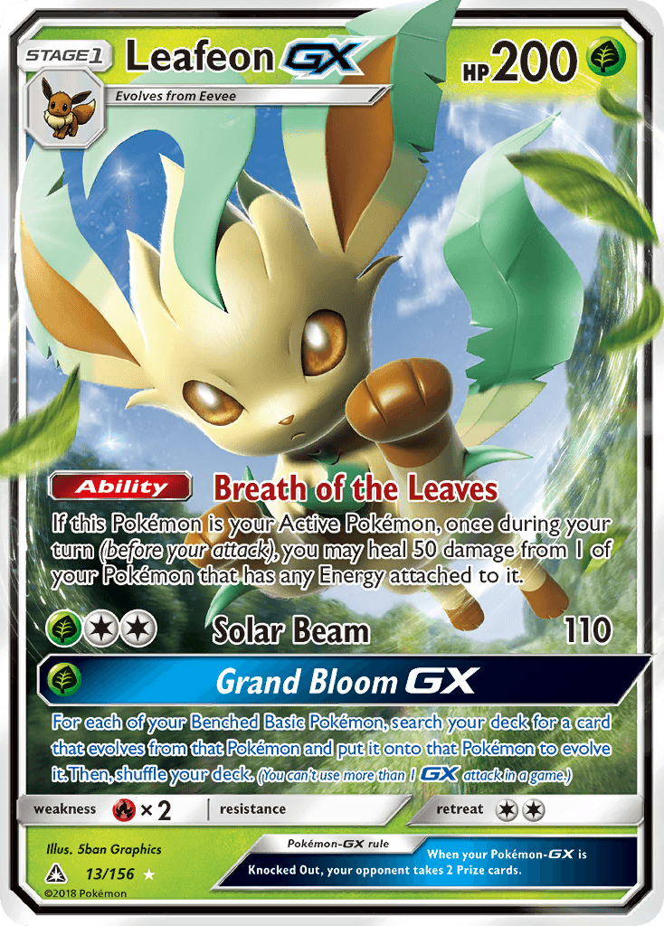 Leafeon-GX from Ultra Prism