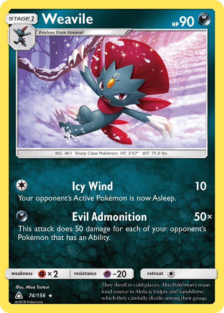 Weavile from Ultra Prism
