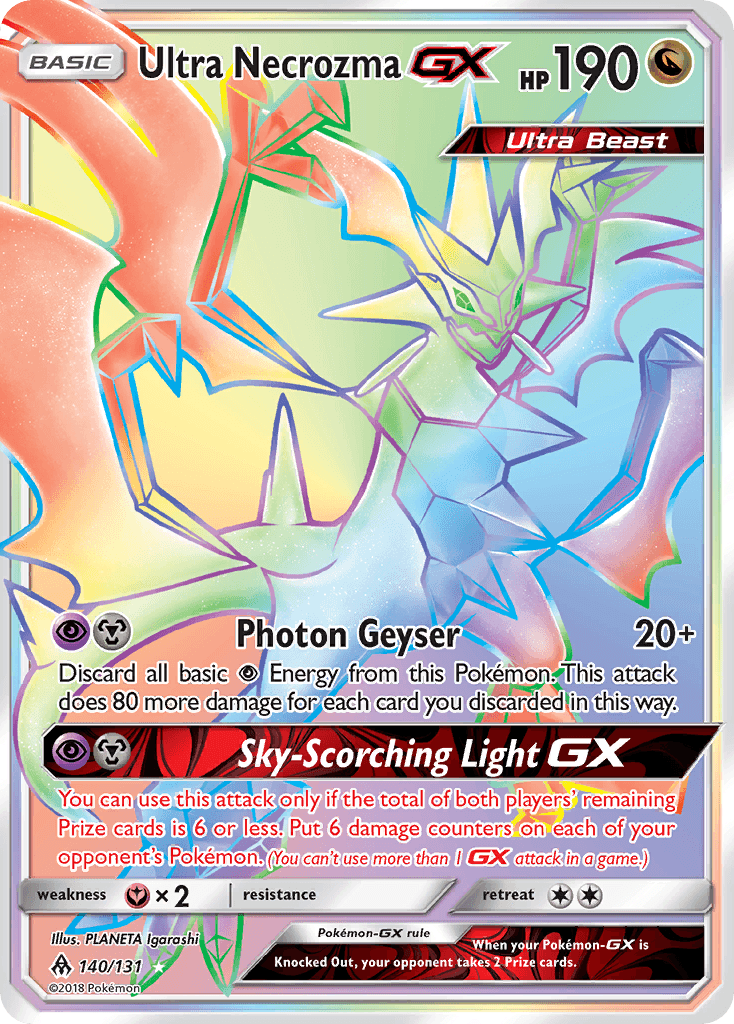 Ultra Necrozma-GX from Forbidden Light