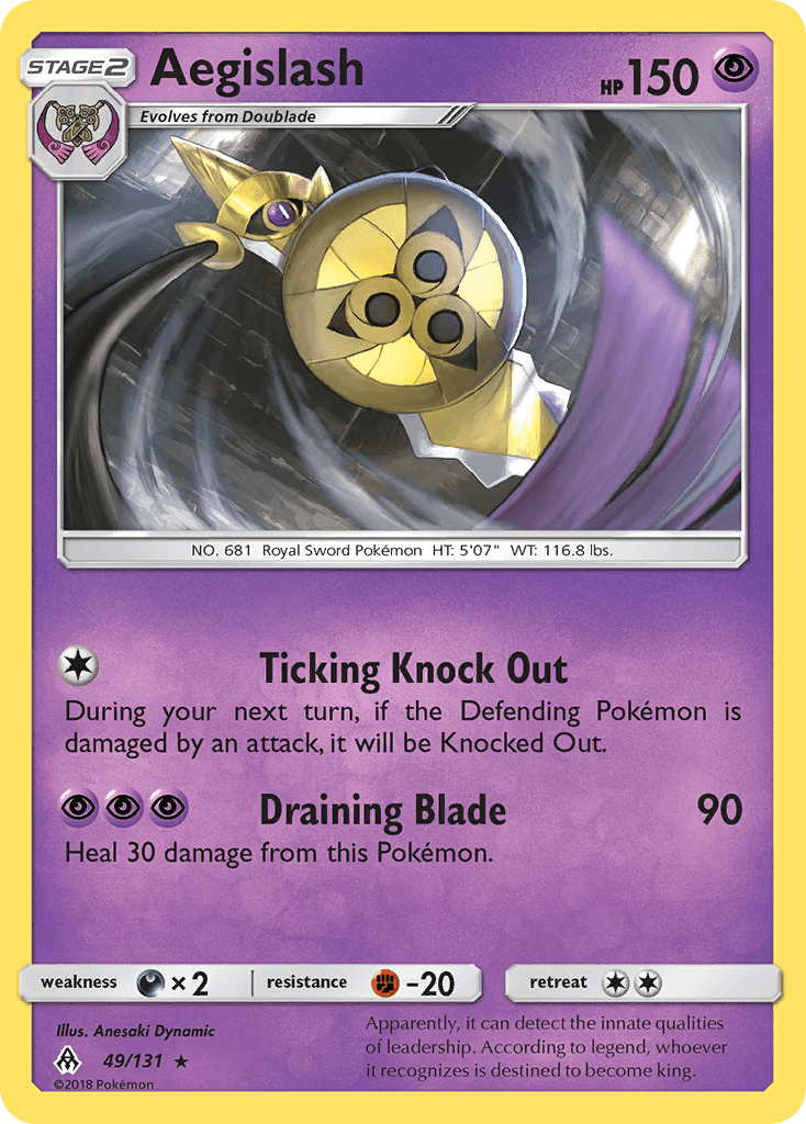 Aegislash from Forbidden Light