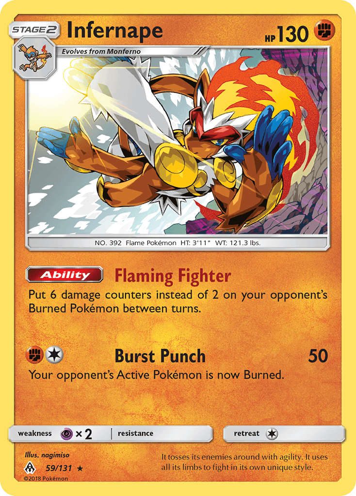 Infernape from Forbidden Light