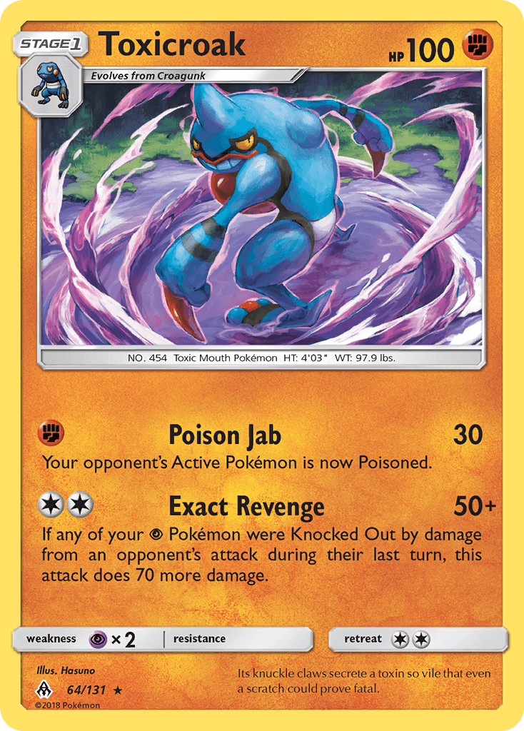 Toxicroak from Forbidden Light