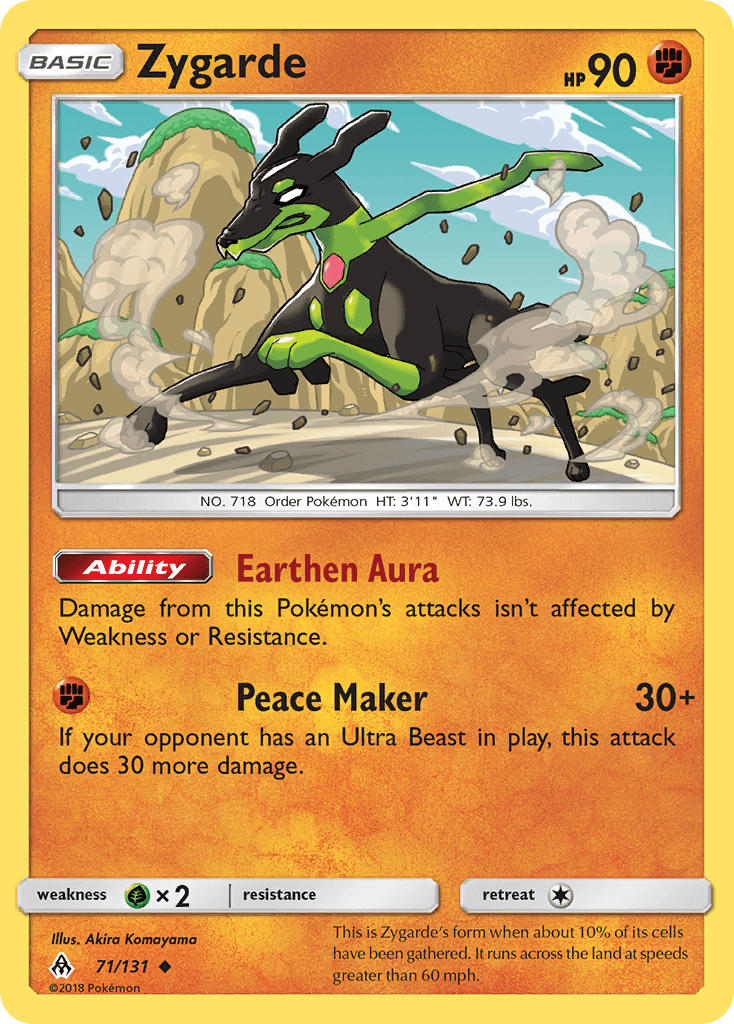 Zygarde from Forbidden Light