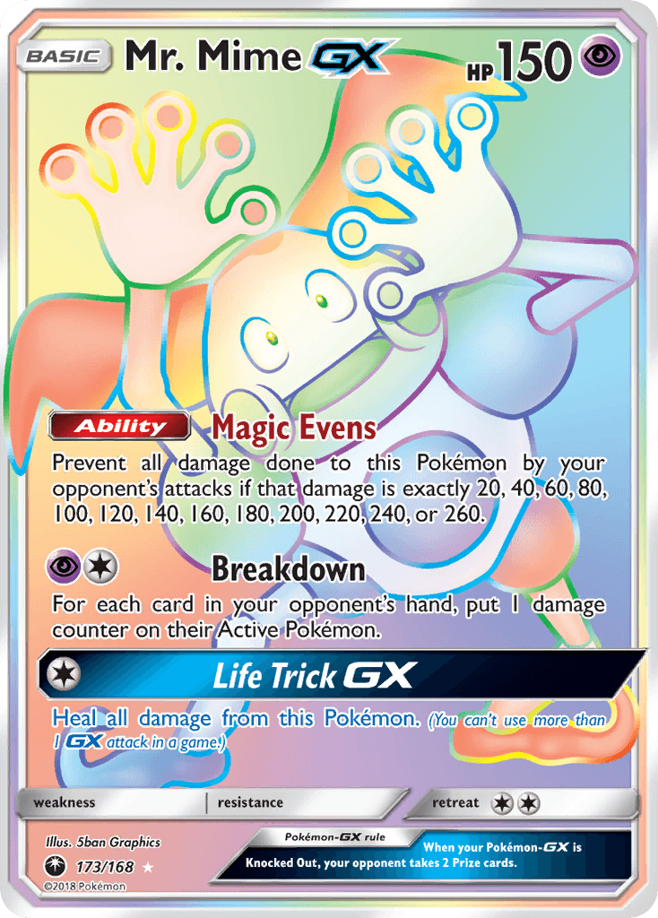 Mr. Mime-GX from Celestial Storm