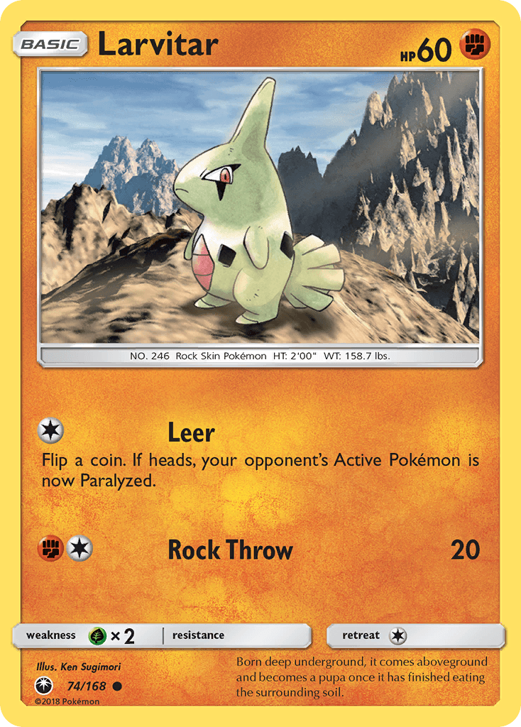 Larvitar from Celestial Storm