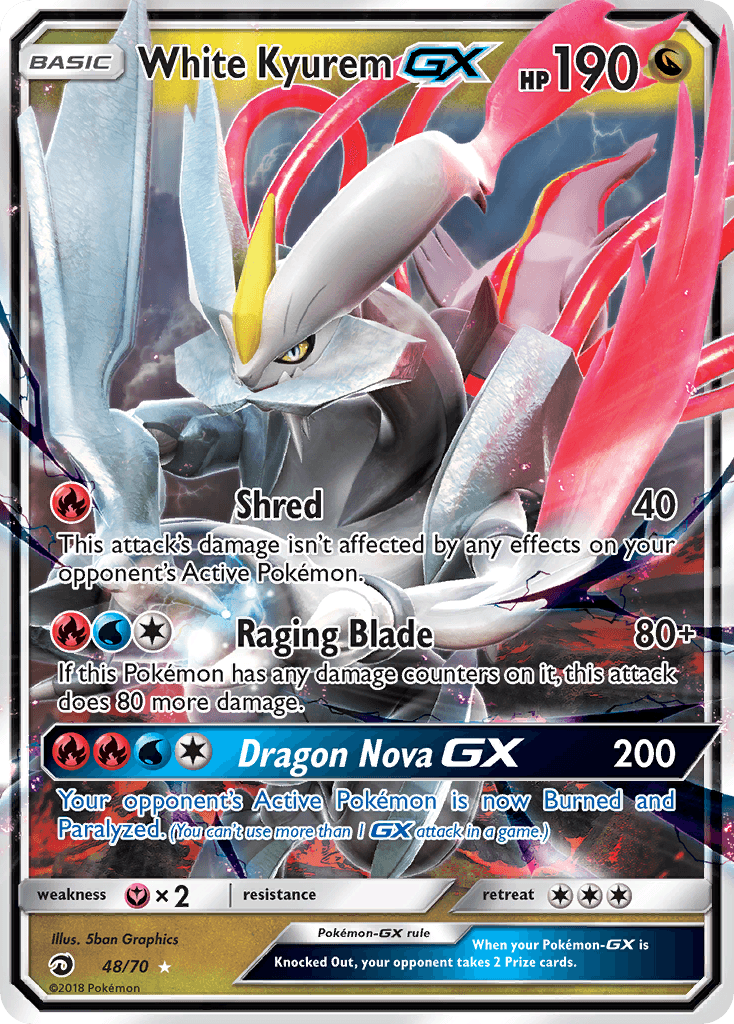 White Kyurem-GX from Dragon Majesty