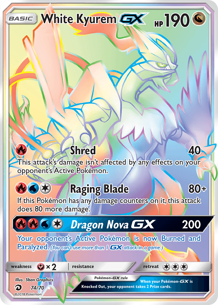 White Kyurem-GX from Dragon Majesty