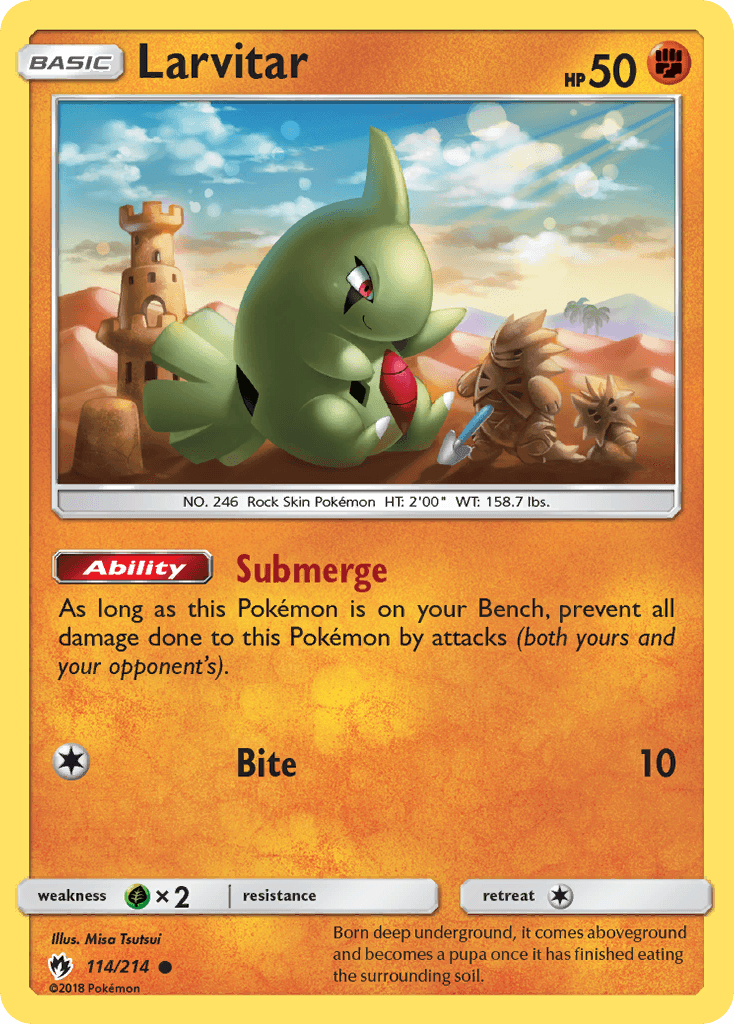 Larvitar from Lost Thunder