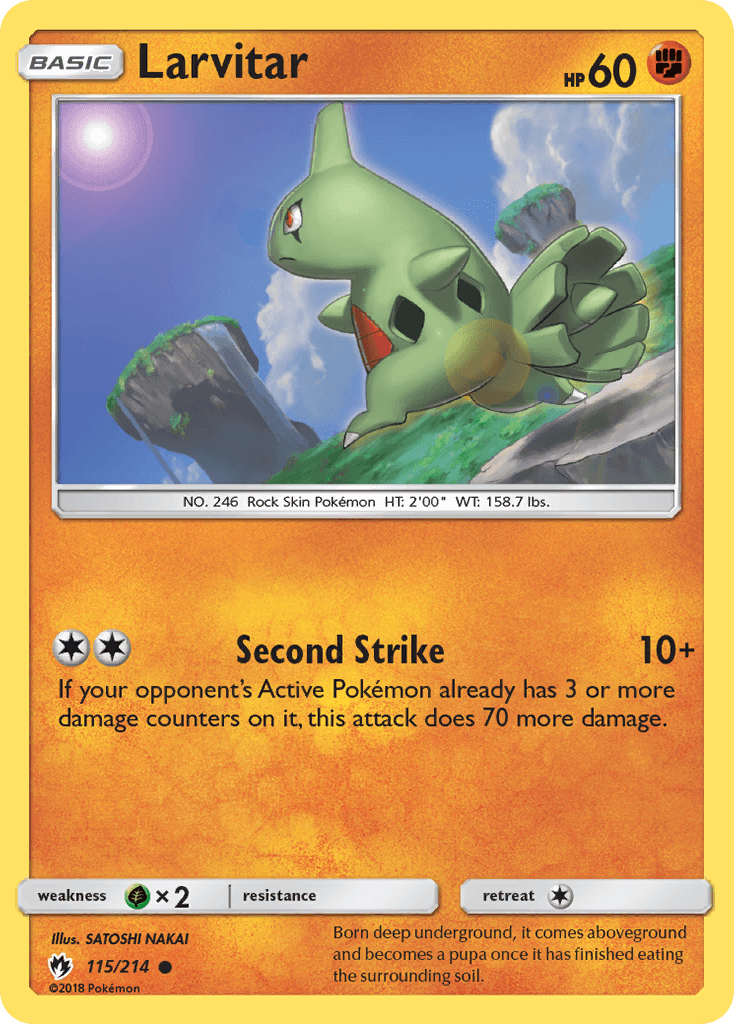 Larvitar from Lost Thunder