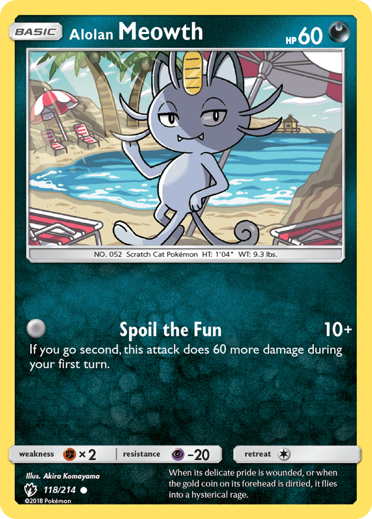 Alolan Meowth from Lost Thunder
