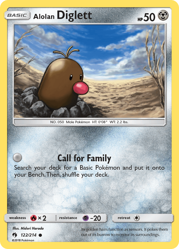 Alolan Diglett from Lost Thunder