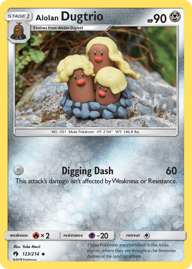 Alolan Dugtrio from Lost Thunder