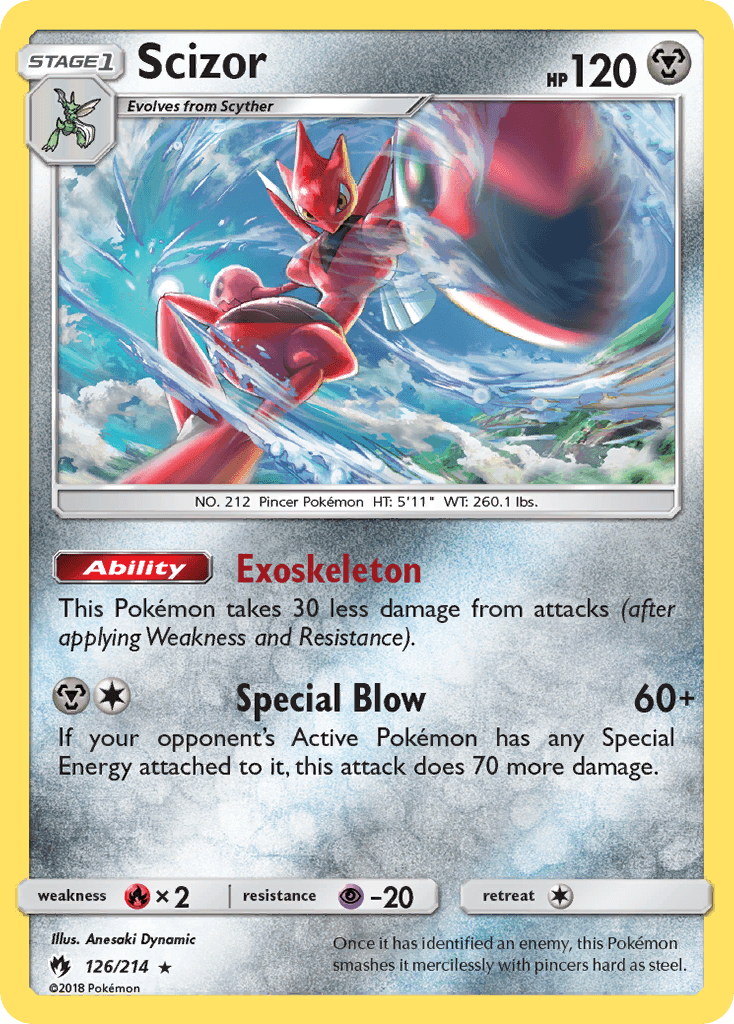 Scizor from Lost Thunder