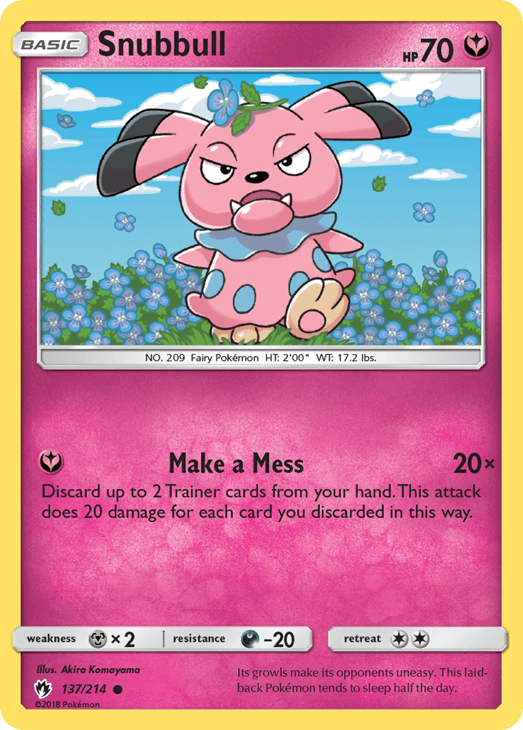 Snubbull from Lost Thunder