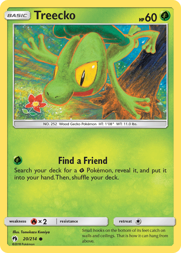 Treecko from Lost Thunder