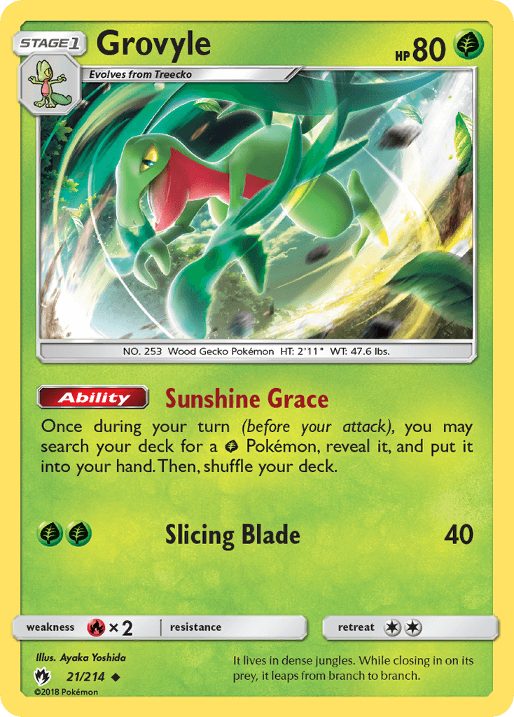 Grovyle from Lost Thunder