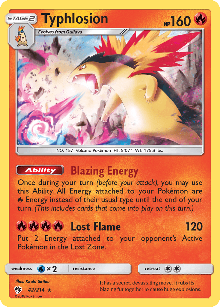 Typhlosion from Lost Thunder