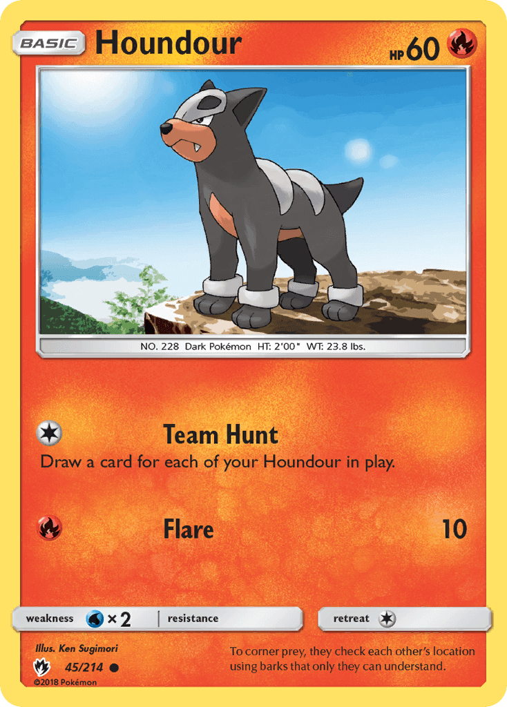 Houndour from Lost Thunder