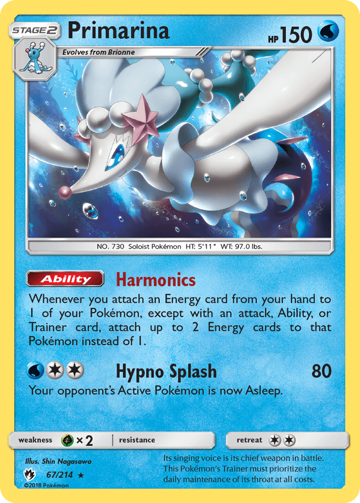 Primarina from Lost Thunder