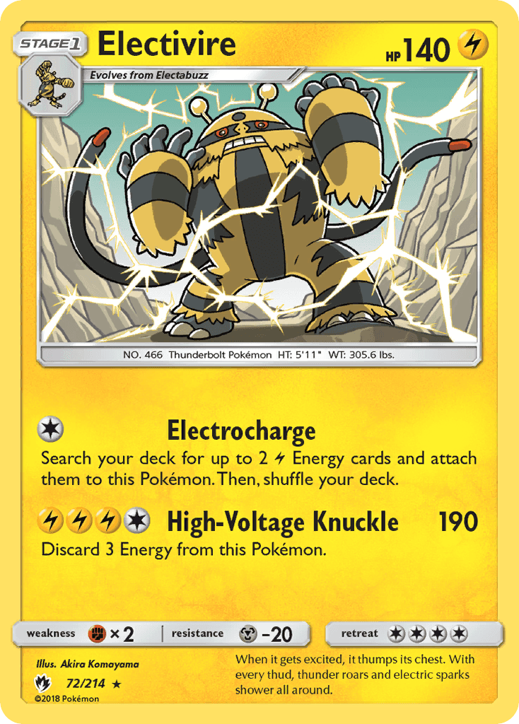 Electivire from Lost Thunder